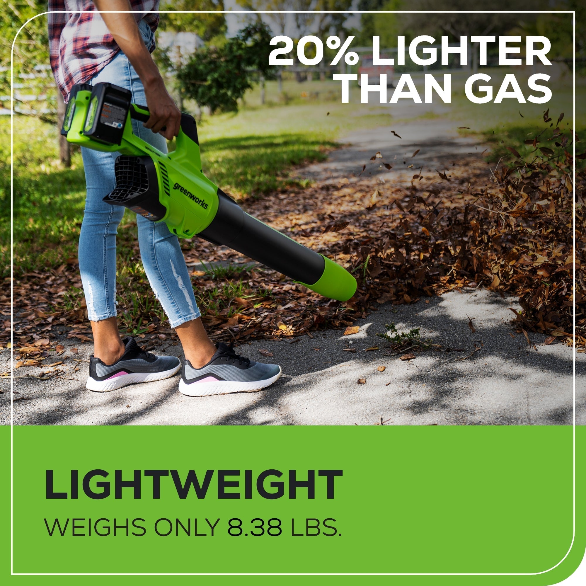 48V (24V x 2) 515 CFM Cordless Battery Leaf Blower w/ (2) 2.0Ah USB Batteries & Charger