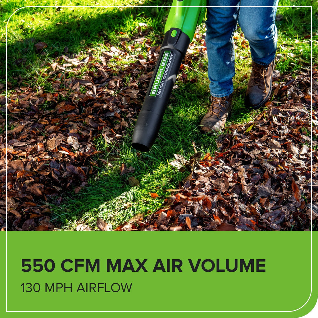 40V 550 CFM Cordless Battery Leaf Blower (Tool Only)