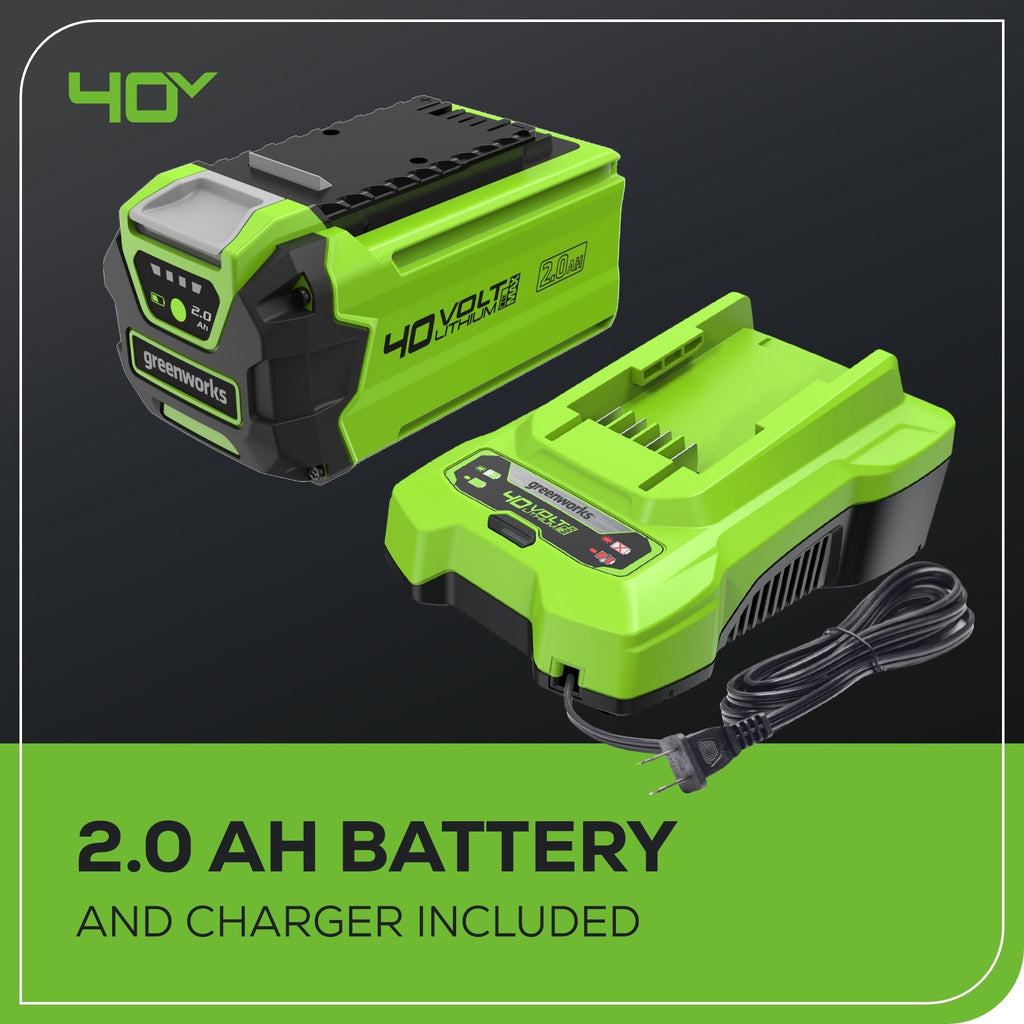 40V 135 CFM Cordless Battery Leaf Blower w/ 2.0 Ah Battery & Charger