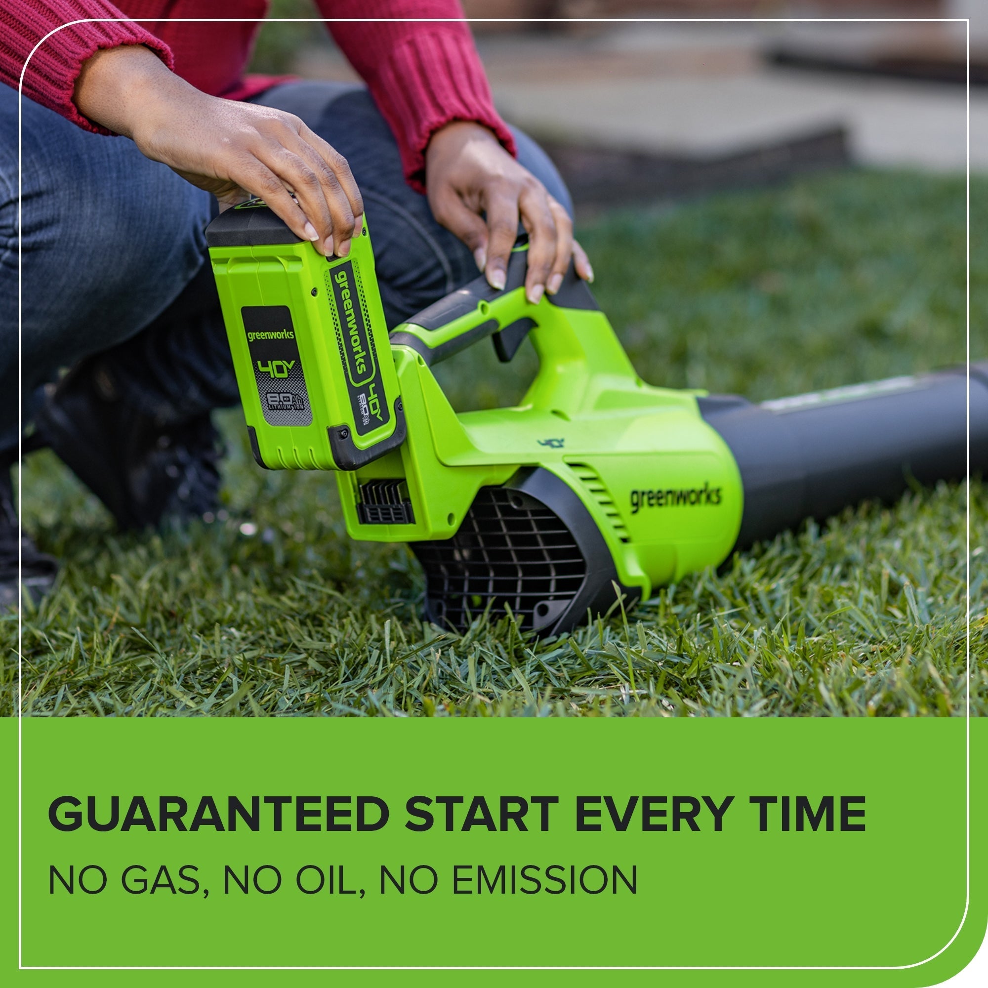 40V Gen 2.5 700 CFM Cordless Battery Brushless Leaf Blower w/ 8.0Ah Battery & Charger