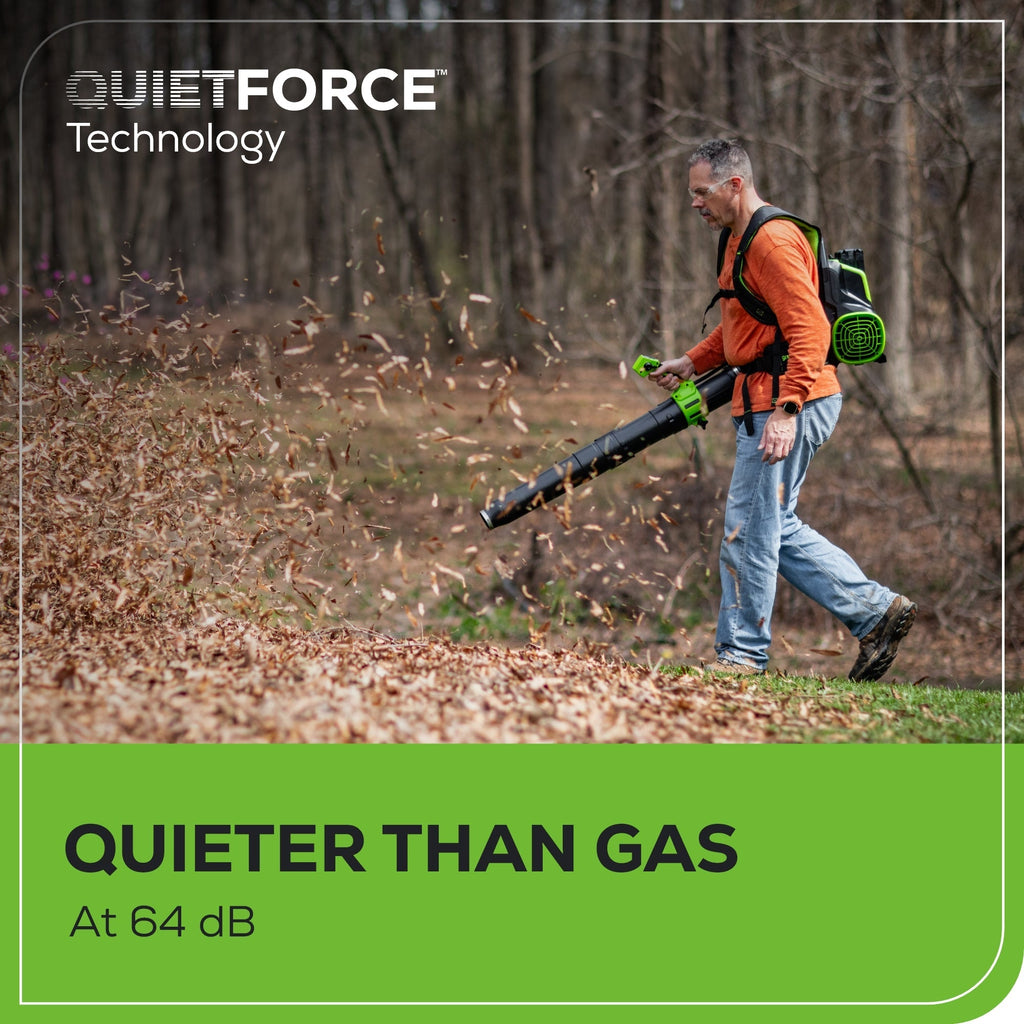 60V 800 CFM Cordless Battery Brushless Backpack Blower w/ 4.0Ah Battery & Charger