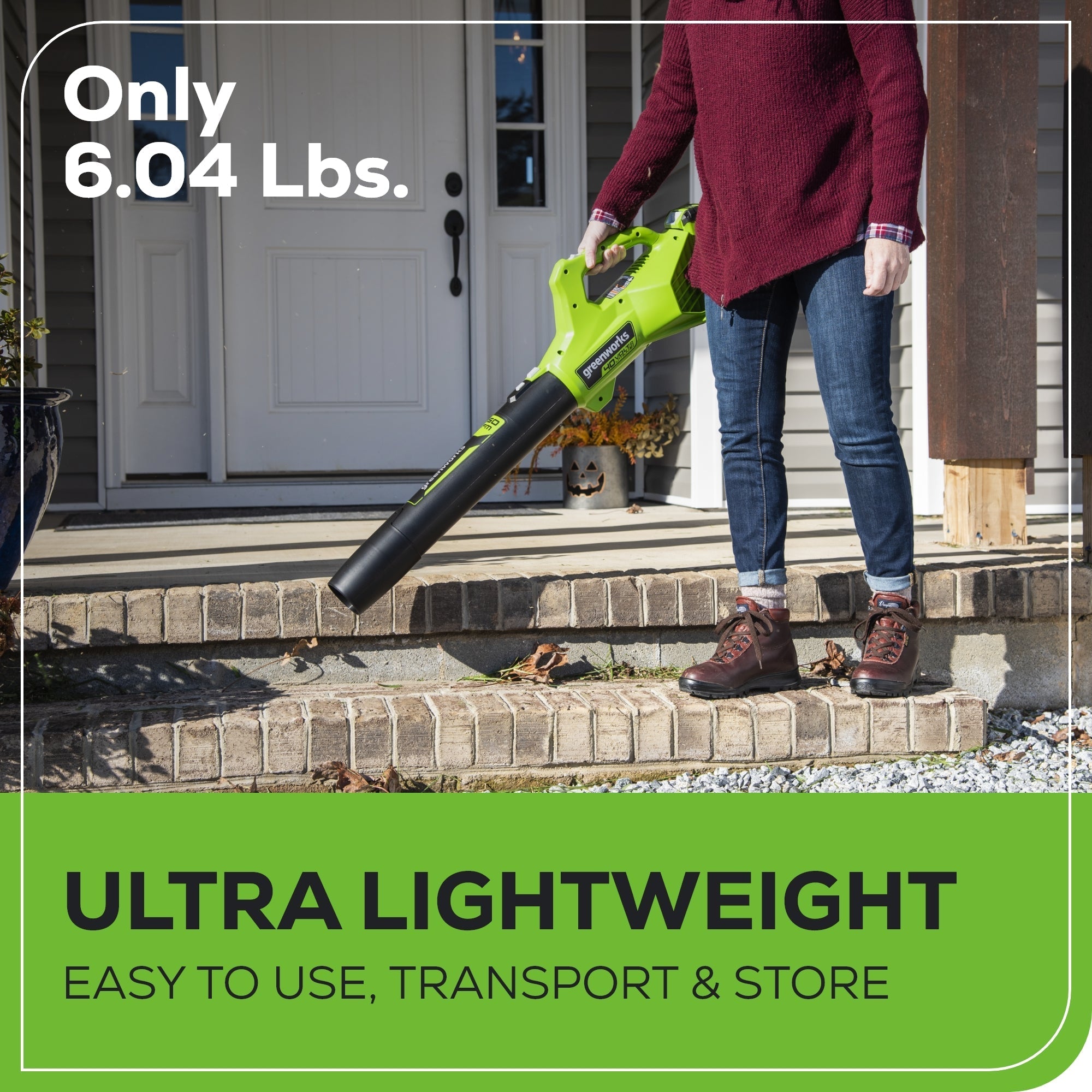 40V 350 CFM Cordless Battery Leaf Blower w/ 2.0 Ah Battery & Charger