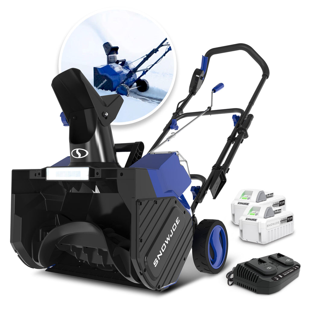 Snow Joe 24V-X2-SB18 48-Volt* IONMAX Cordless Snow Blower Kit | 18-Inch | W/ 2 x 4.0-Ah Batteries + Charger