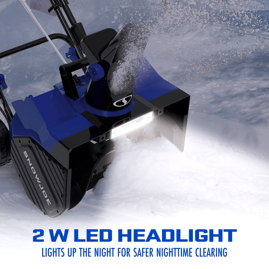 Snow Joe 24V-X2-SB18 48-Volt* IONMAX Cordless Snow Blower Kit | 18-Inch | W/ 2 x 4.0-Ah Batteries + Charger