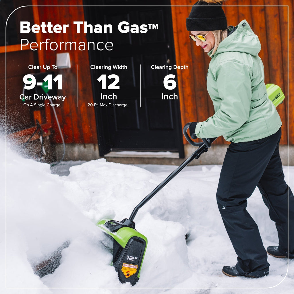 60V 12" Cordless Battery Snow Shovel (Tool Only)