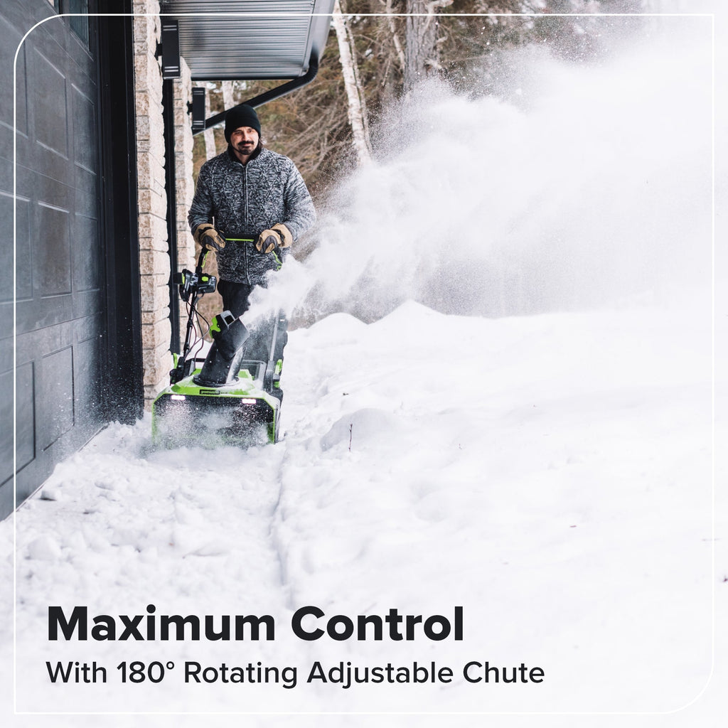 60V 22" Cordless Battery Single-Stage Snow Blower (Tool Only)