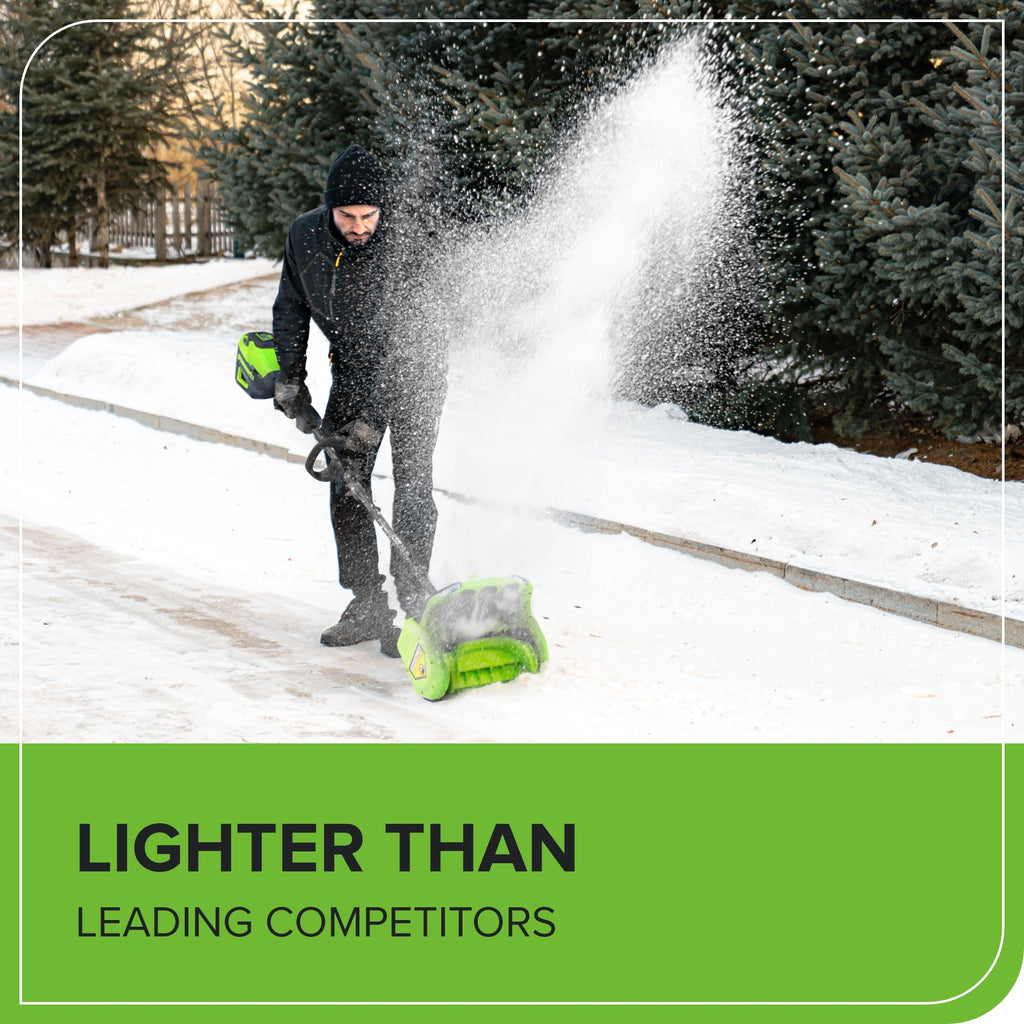 80V 12" Cordless Battery LED Snow Shovel w/ Directional Vanes (Tool Only)