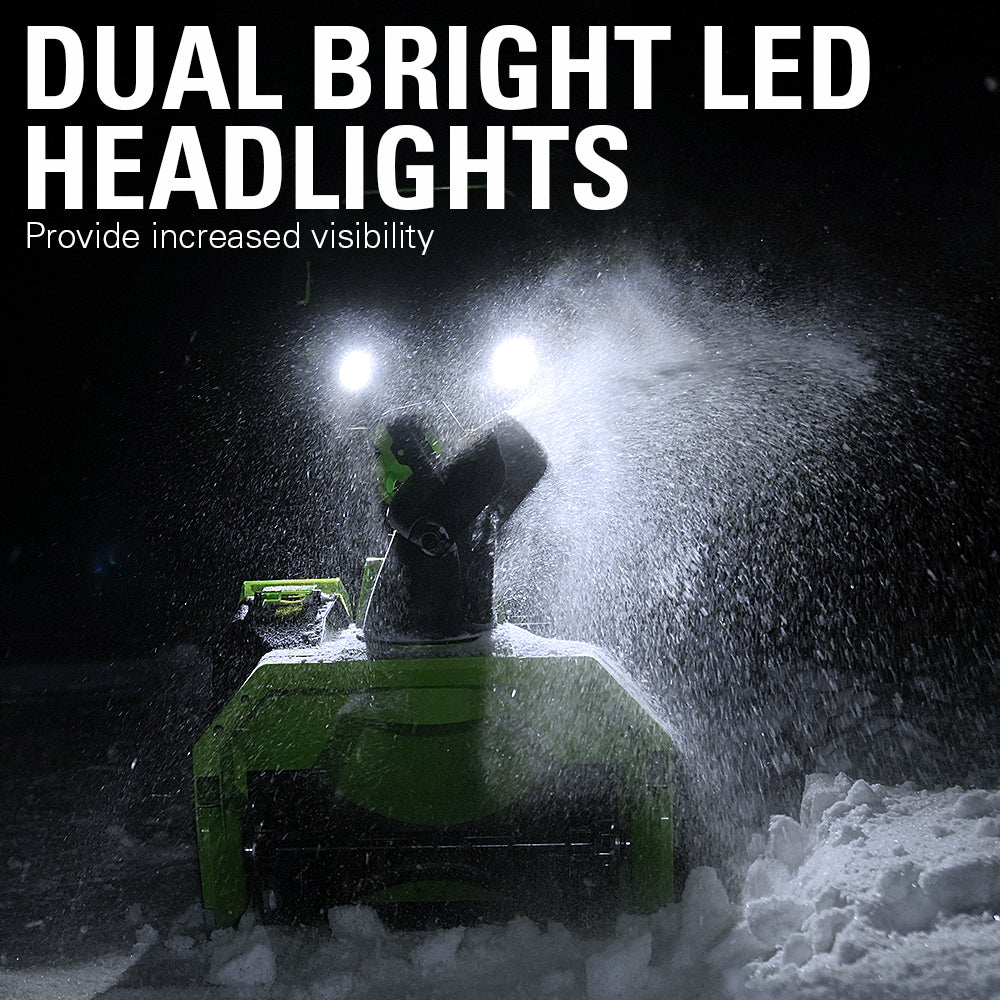 40V 20" Cordless Battery Single-Stage Snow Blower w/ 5.0Ah Battery & Charger