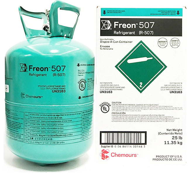 R-507 25lb - R-22 replacement Refrigerants (Won't ship to CALIFORNIA)