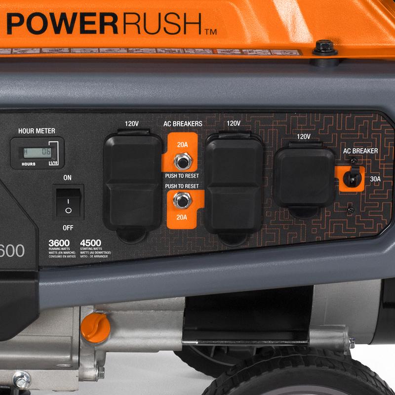Generac GP Series 3600 W 120 V Gas Portable Portable Generator 3600 W