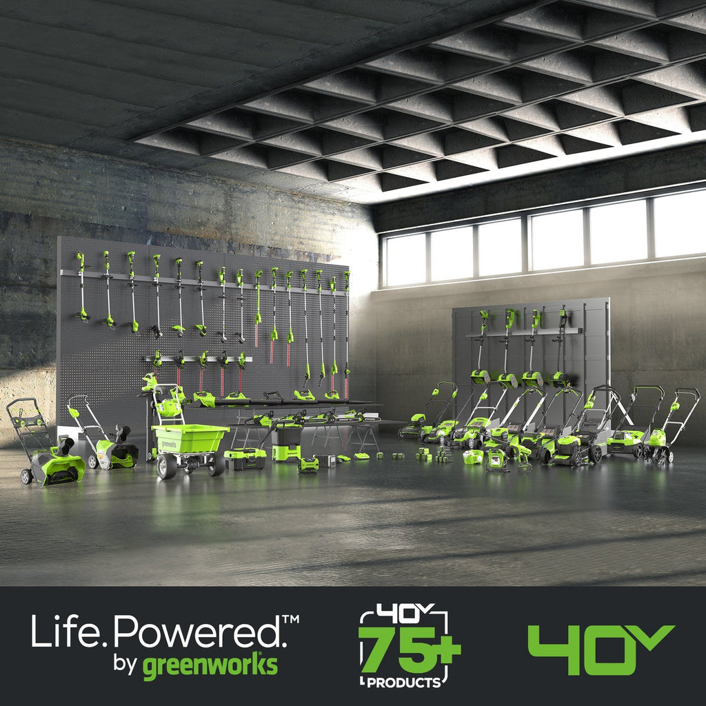 40V 12" Cordless Battery LED Snow Shovel w/ Directional Vanes, 4.0Ah Battery and Charger