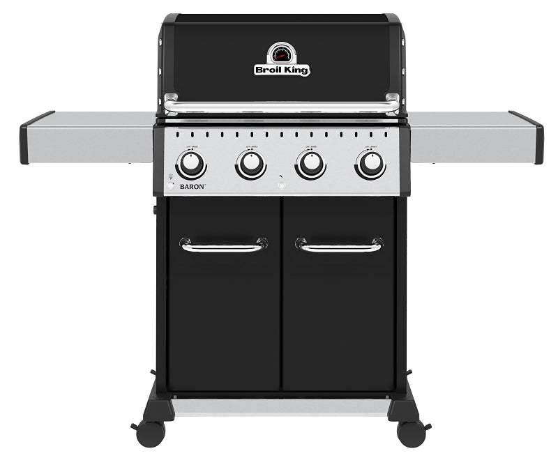 Broil King Baron 420 PRO 875214 Gas Grill, 40,000 Btu/hr, Liquid Propane, 5-Burner, Side Shelf Included: Yes