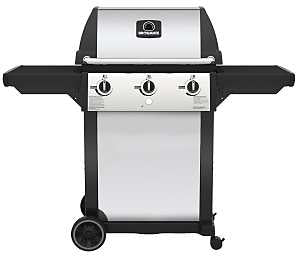 Broil-Mate 116454S LP Gas Grill, 40,000 Btu BTU, Liquid Propane, 3 -Burner, 400 sq-in Primary Cooking Surface