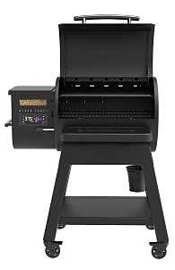 Louisiana Grills 800 Black Label Series 10638 Wood Pellet Grill, 520 sq-in Primary Cooking Surface, Steel Body, Black