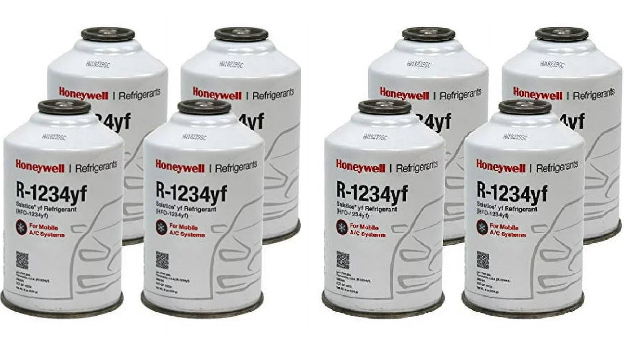 8oz R1234YF Refrigerant 2 cases (8 Cans) Honey Well Genuine