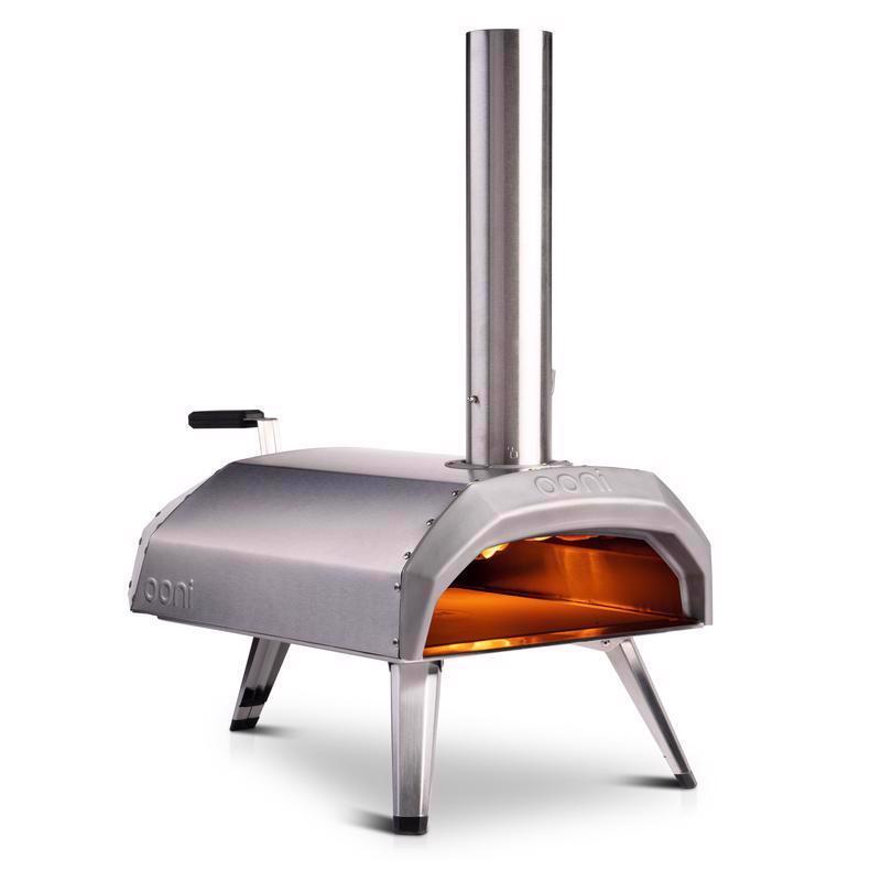 Ooni Karu 12 Charcoal/Wood Chunk Outdoor Pizza Oven Silver