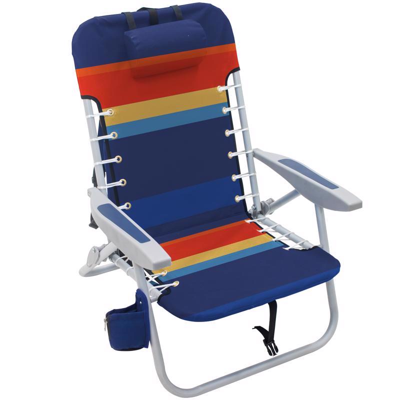 Rio Brands 4-Position Assorted Beach Folding Chair, Pack of 4