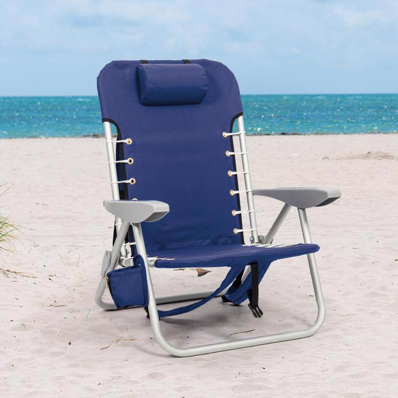 Rio Brands 4-Position Assorted Beach Folding Chair, Pack of 4