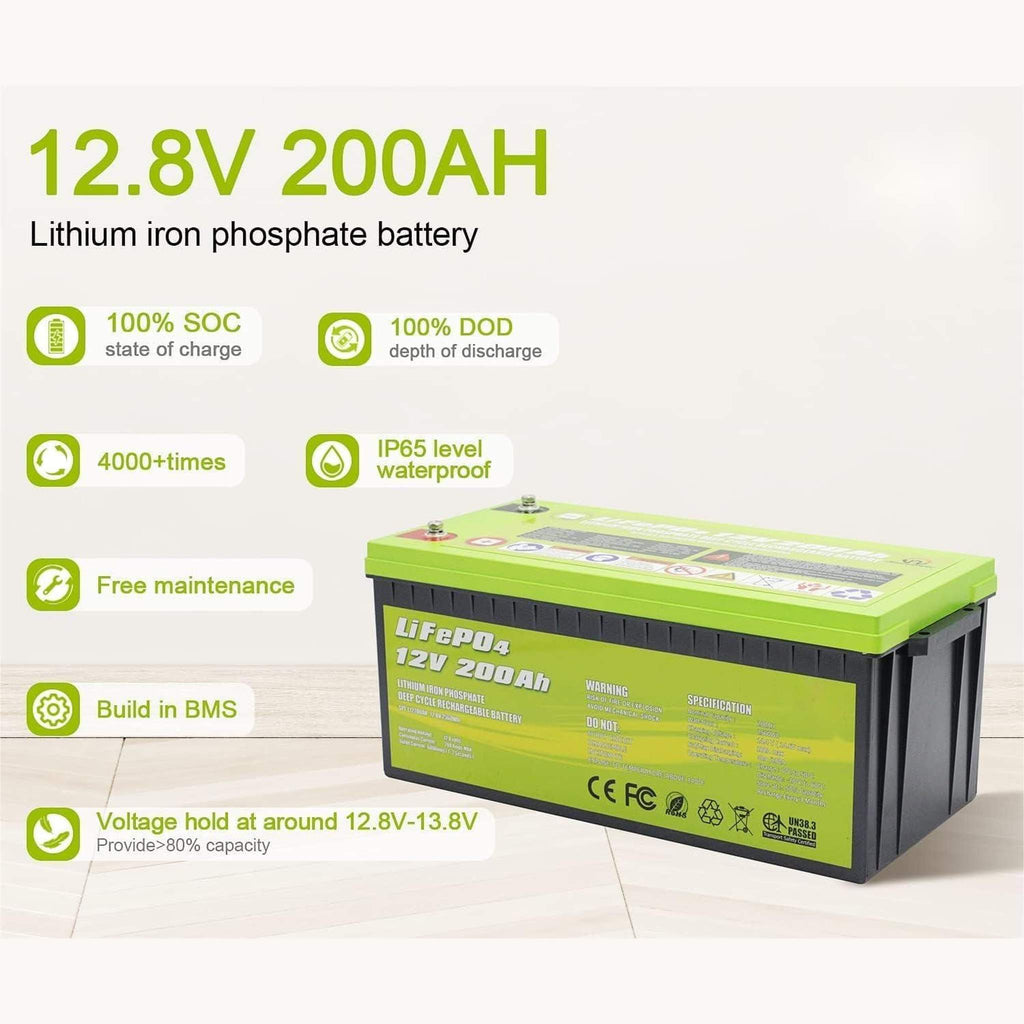 ACOPower | 12V 200Ah LiFePO4 Deep Cycle Lithium Battery
