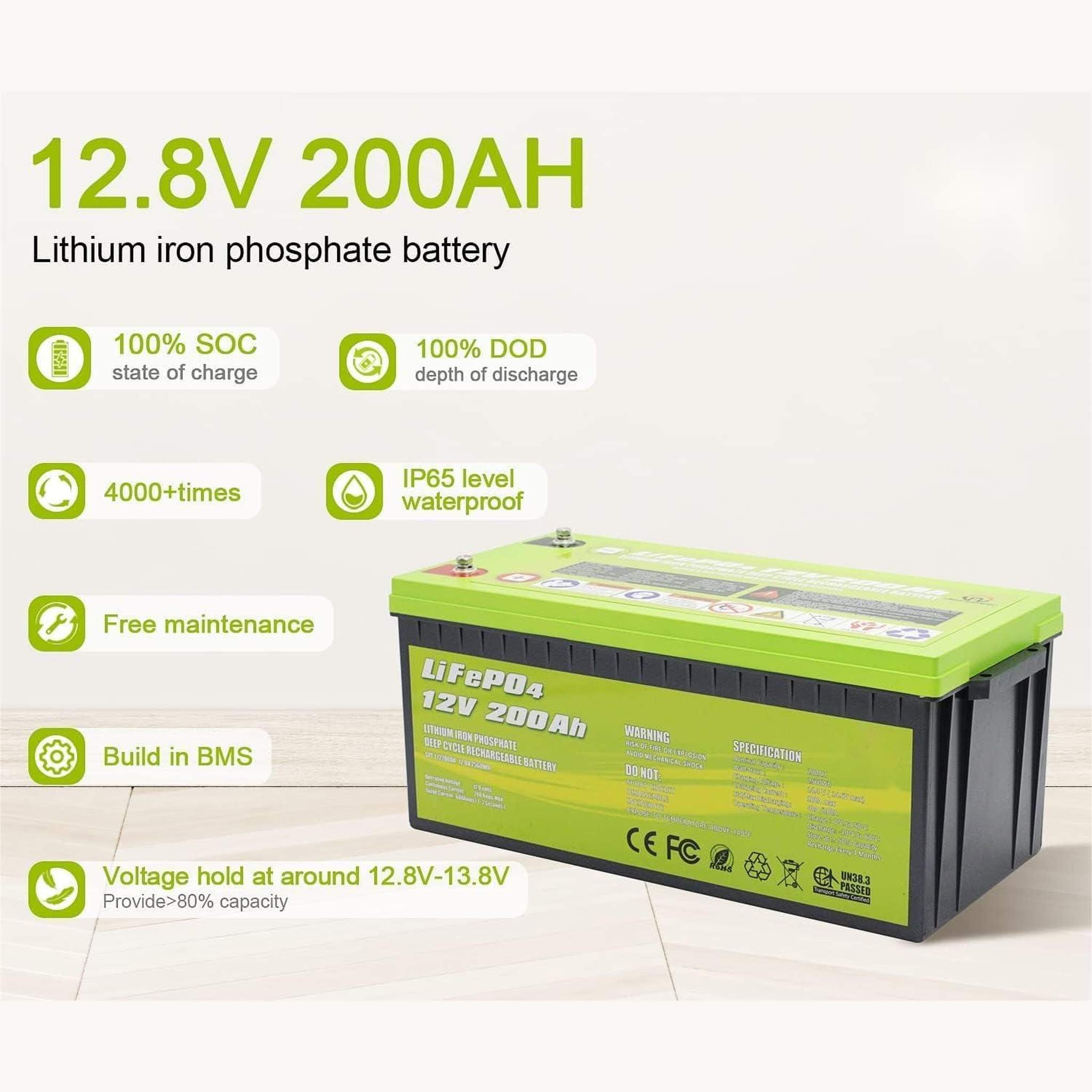 ACOPower | 12V 200Ah LiFePO4 Deep Cycle Lithium Battery