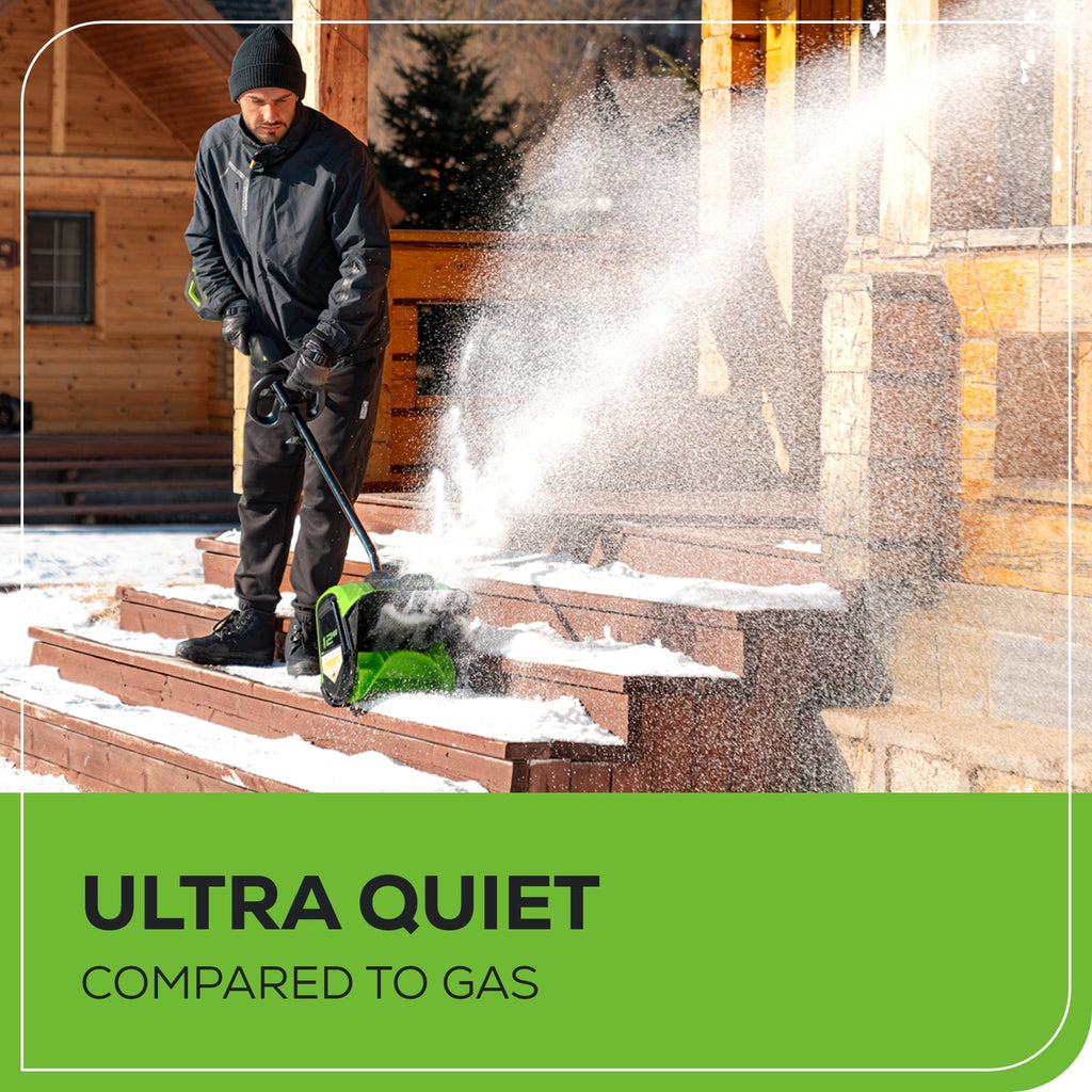 80V 12" Cordless Battery LED Snow Shovel w/ 2.0Ah Battery & Charger