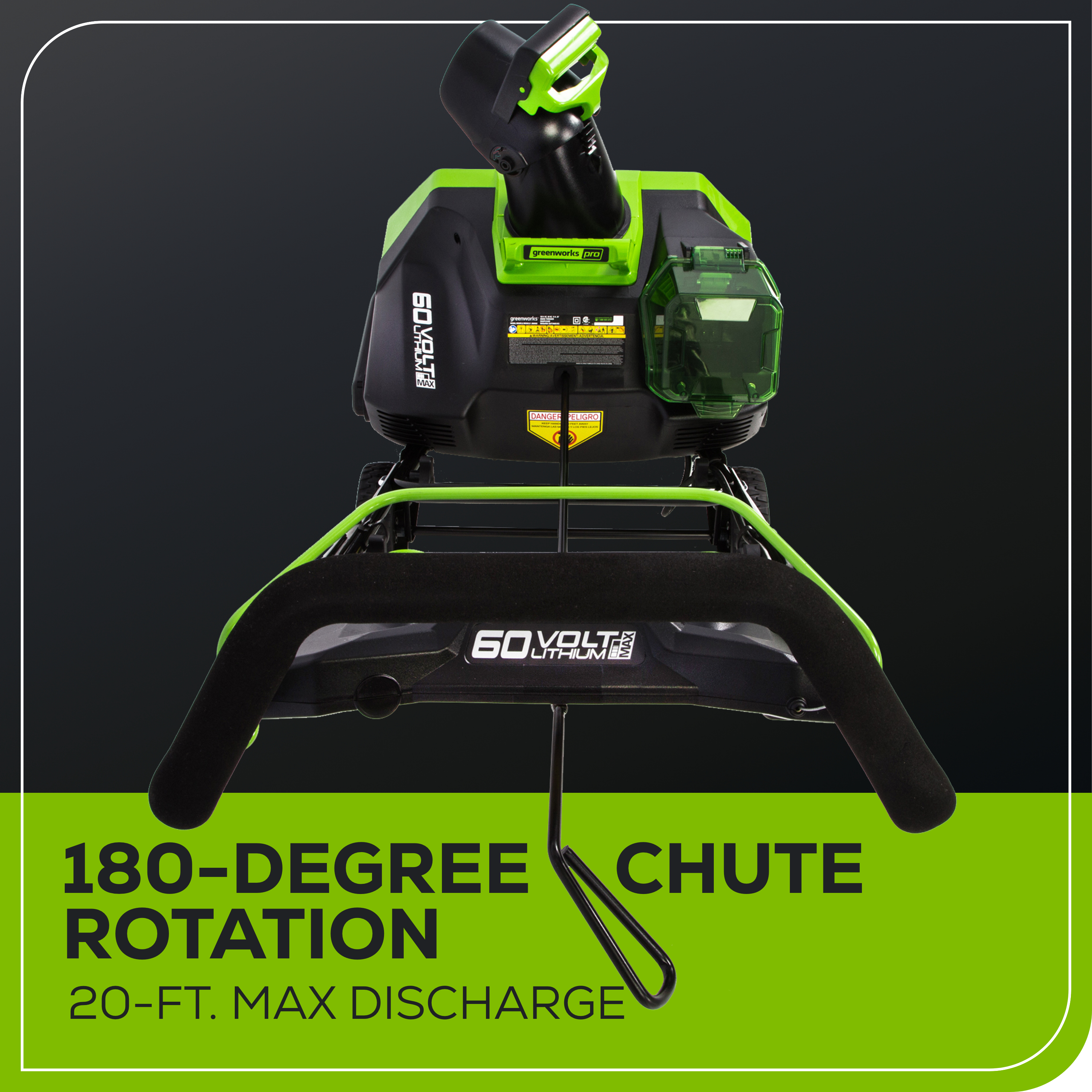 60V 20" Cordless Battery Single-Stage Snow Blower (Tool Only)