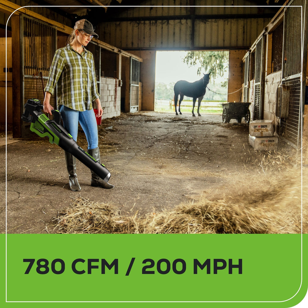 Pro 60V 780CFM Cordless Battery Leaf Blower w/ 4Ah Battery & Charger