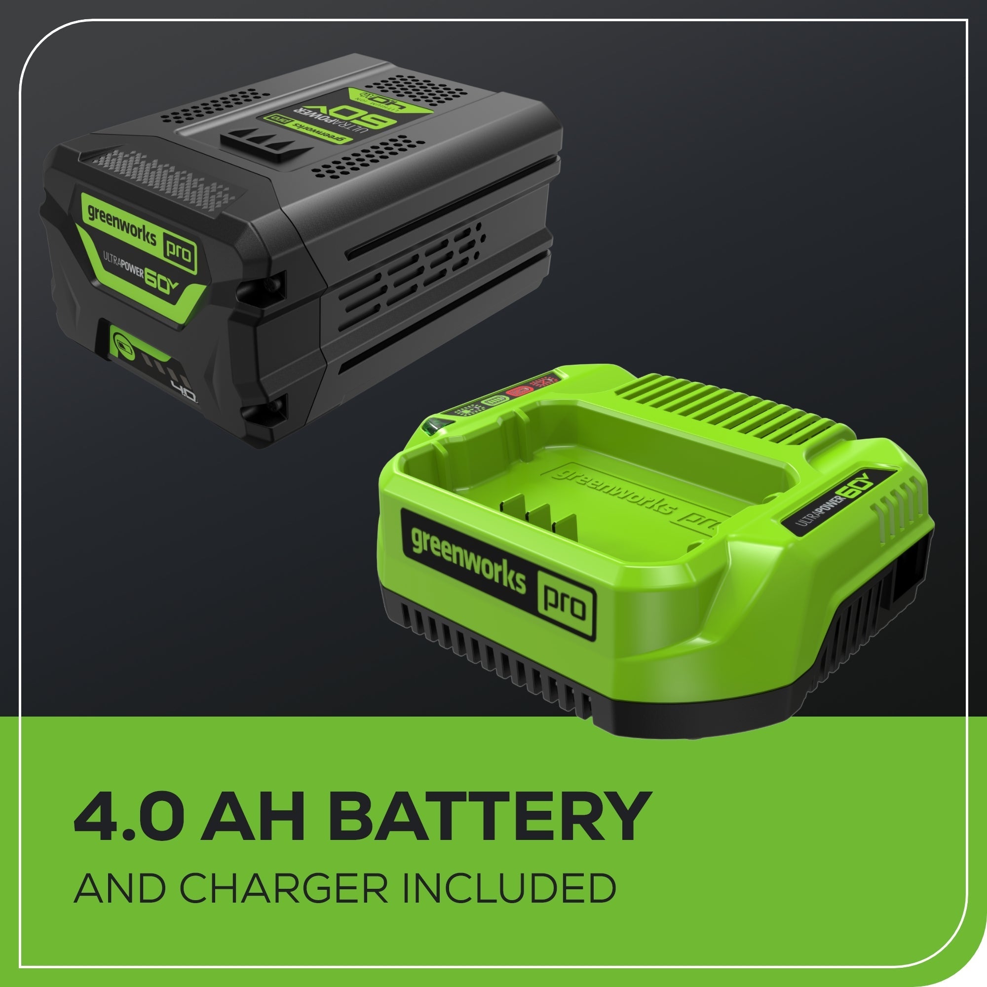 Pro 60V 780CFM Cordless Battery Leaf Blower w/ 4Ah Battery & Charger