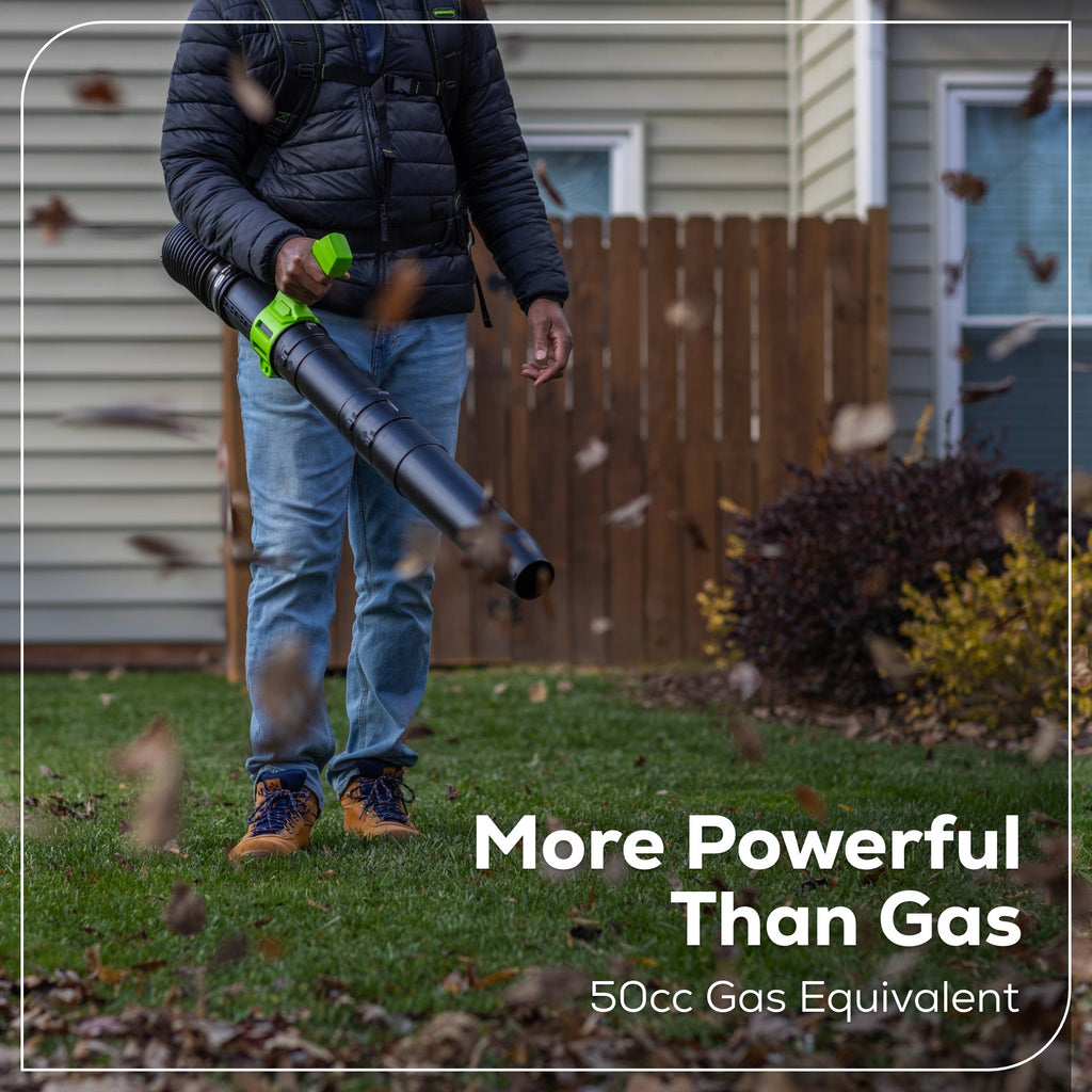 60V 730 CFM Cordless Battery Backpack Blower w/ 4.0Ah Battery & 3A Charger