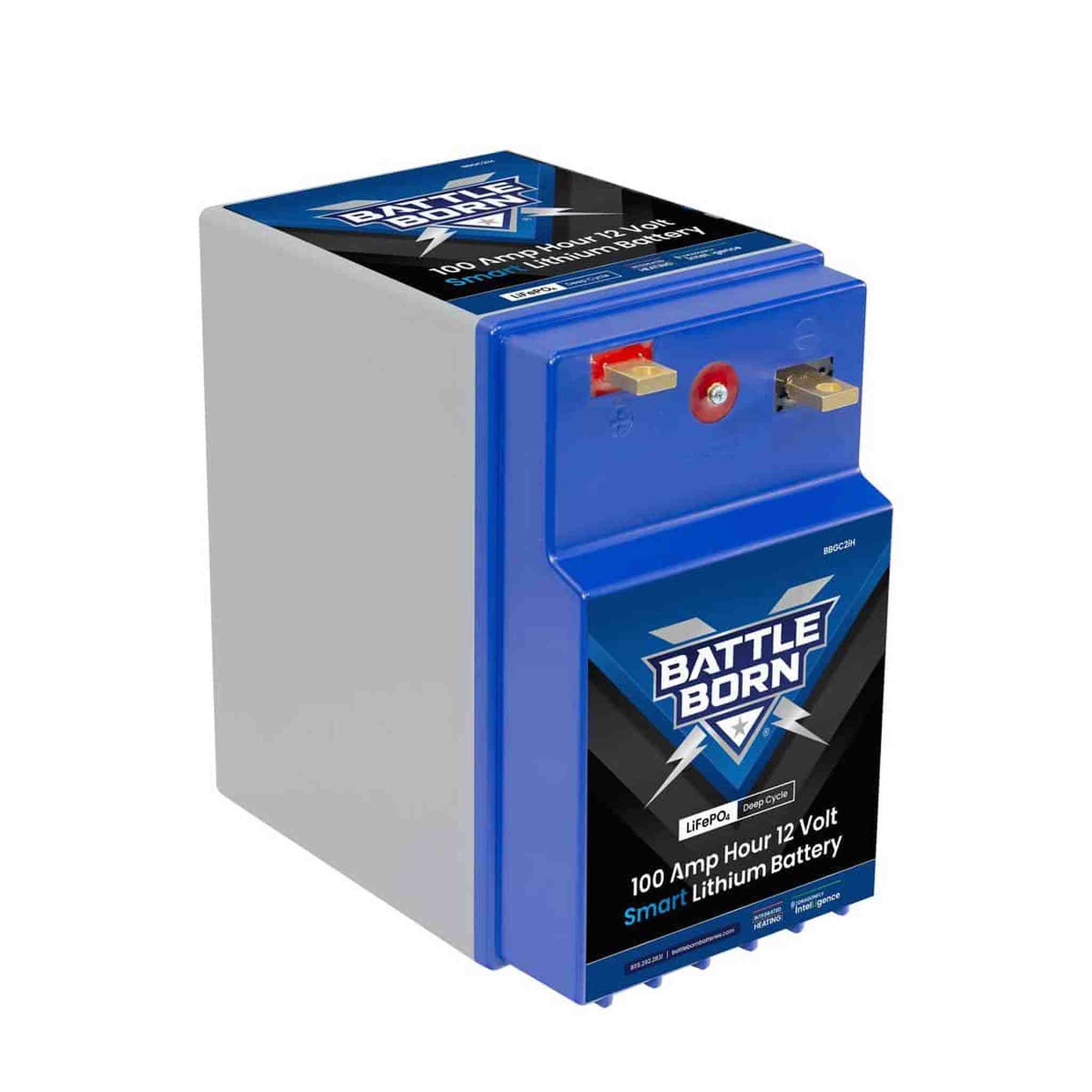 Battle Born Batteries | 100Ah 12V GC2 Smart Heated LiFePO4 Deep Cycle Battery Kit