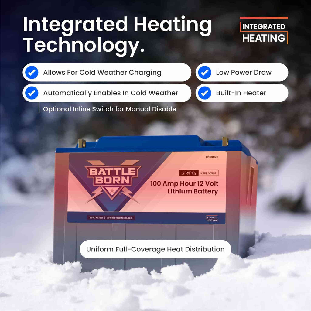 Battle Born Batteries | 100Ah 12V LiFePO4 Heated Battery Kit