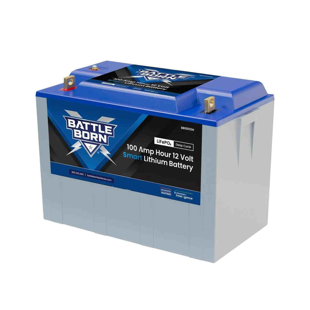 Battle Born Batteries | 100Ah 12V Smart Heated LiFePO4 Deep Cycle Battery Kit