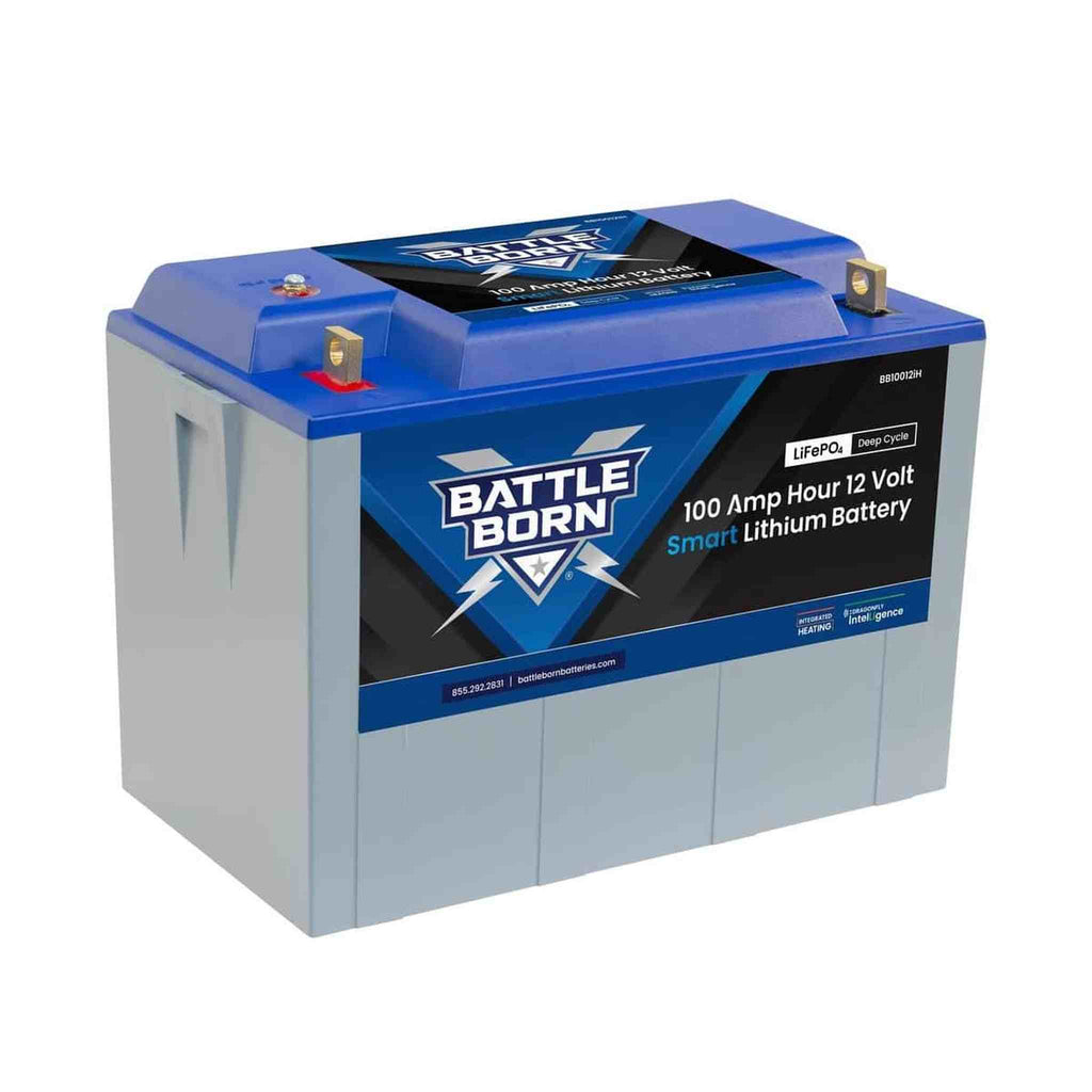 Battle Born Batteries | 100Ah 12V Smart Heated LiFePO4 Deep Cycle Battery Kit