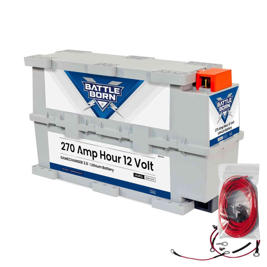 Battle Born Batteries | 270Ah 12V GC3 LiFePO4 Heated Battery Kit