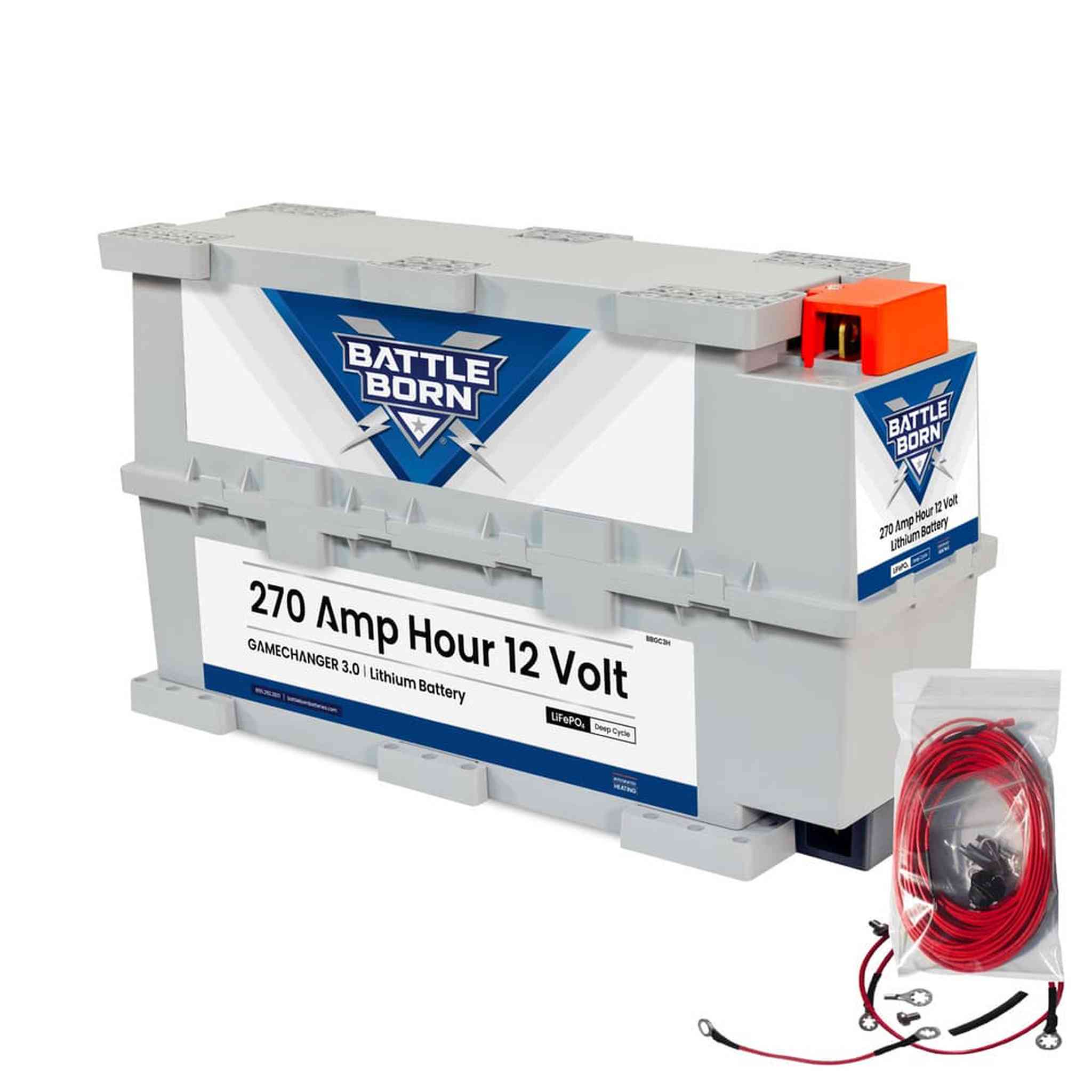 Battle Born Batteries | 270Ah 12V GC3 LiFePO4 Heated Battery Kit