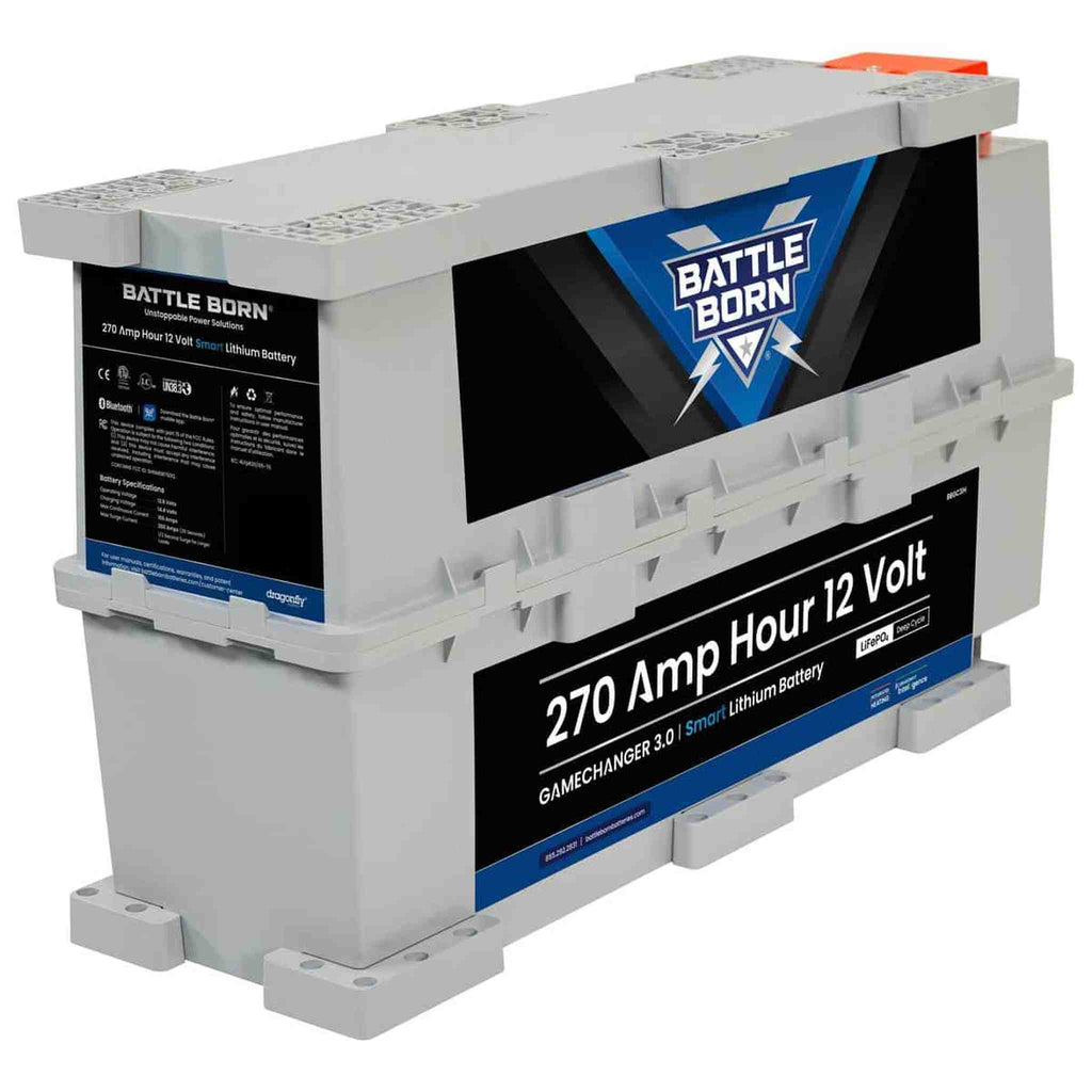 Battle Born Batteries | 270Ah 12V GC3 Smart Heated LiFePO4 Deep Cycle Battery Kit
