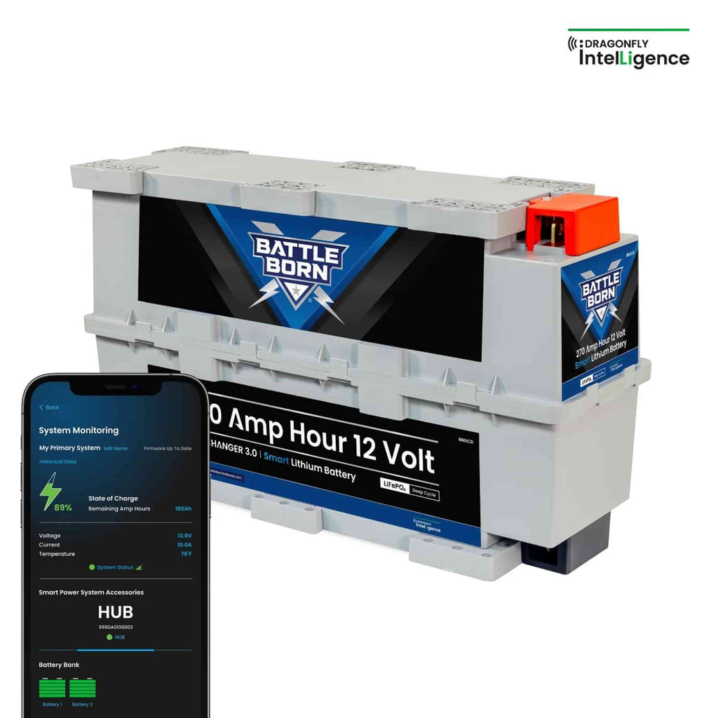 Battle Born Batteries | 270Ah 12V GC3 Smart LiFePO4 Deep Cycle Battery