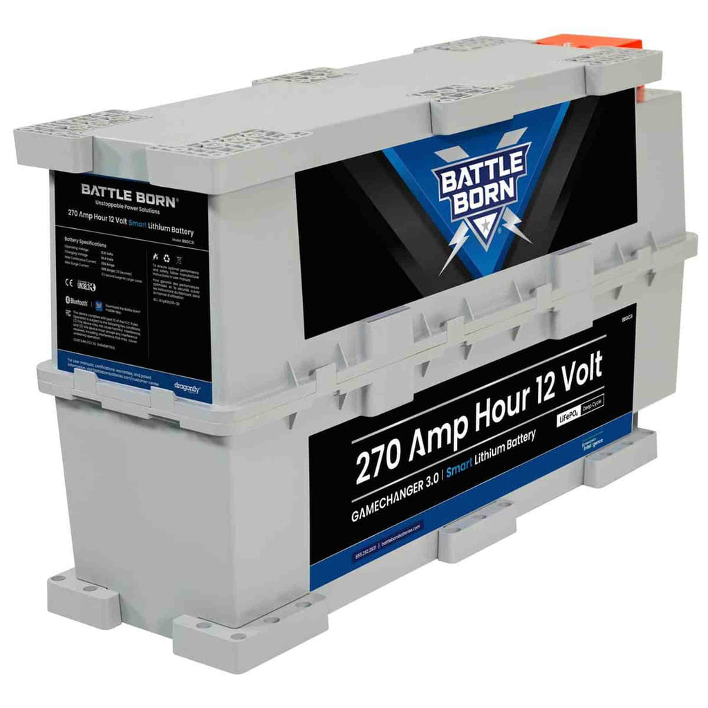 Battle Born Batteries | 270Ah 12V GC3 Smart LiFePO4 Deep Cycle Battery