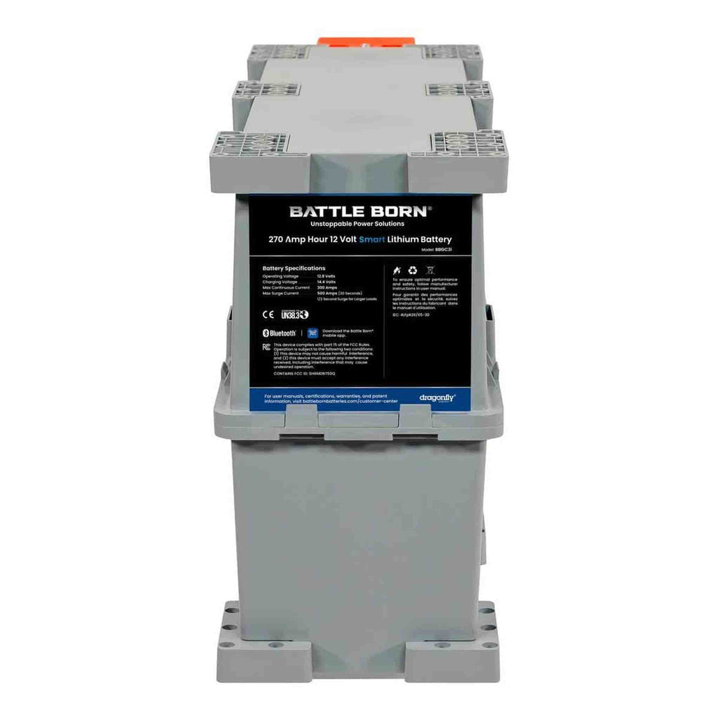 Battle Born Batteries | 270Ah 12V GC3 Smart LiFePO4 Deep Cycle Battery