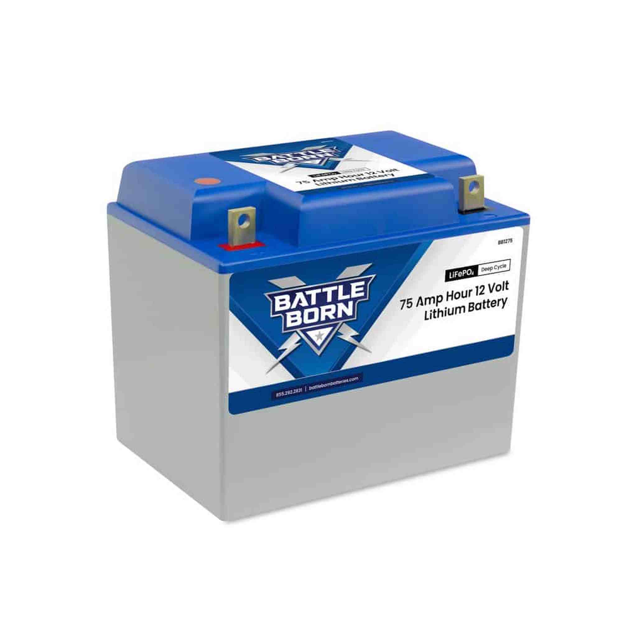 Battle Born Batteries | 75Ah 12V Group 24 LiFePO4 Deep Cycle Battery