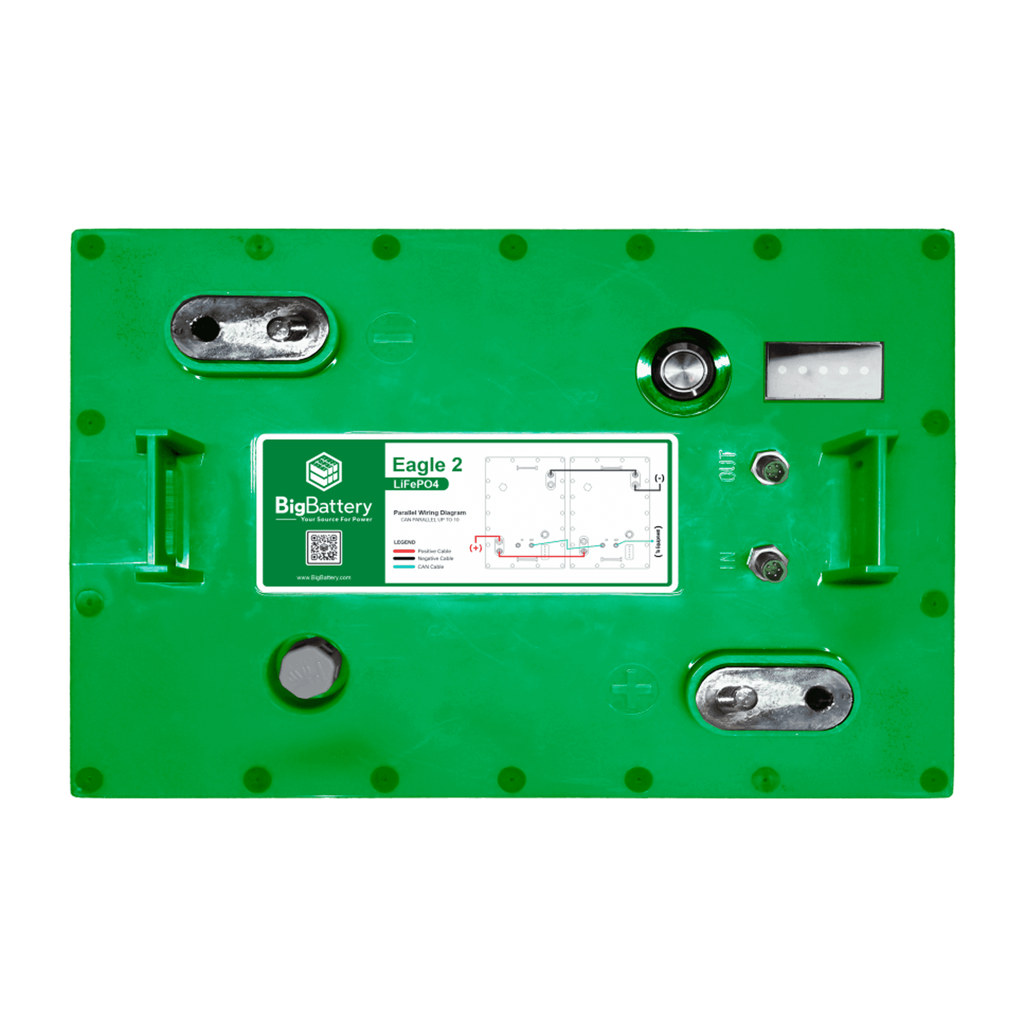 Big Battery | 48V EAGLE 2 – LiFePO4 – 32Ah – 1.63kWh – Golf & Utility Cart Battery