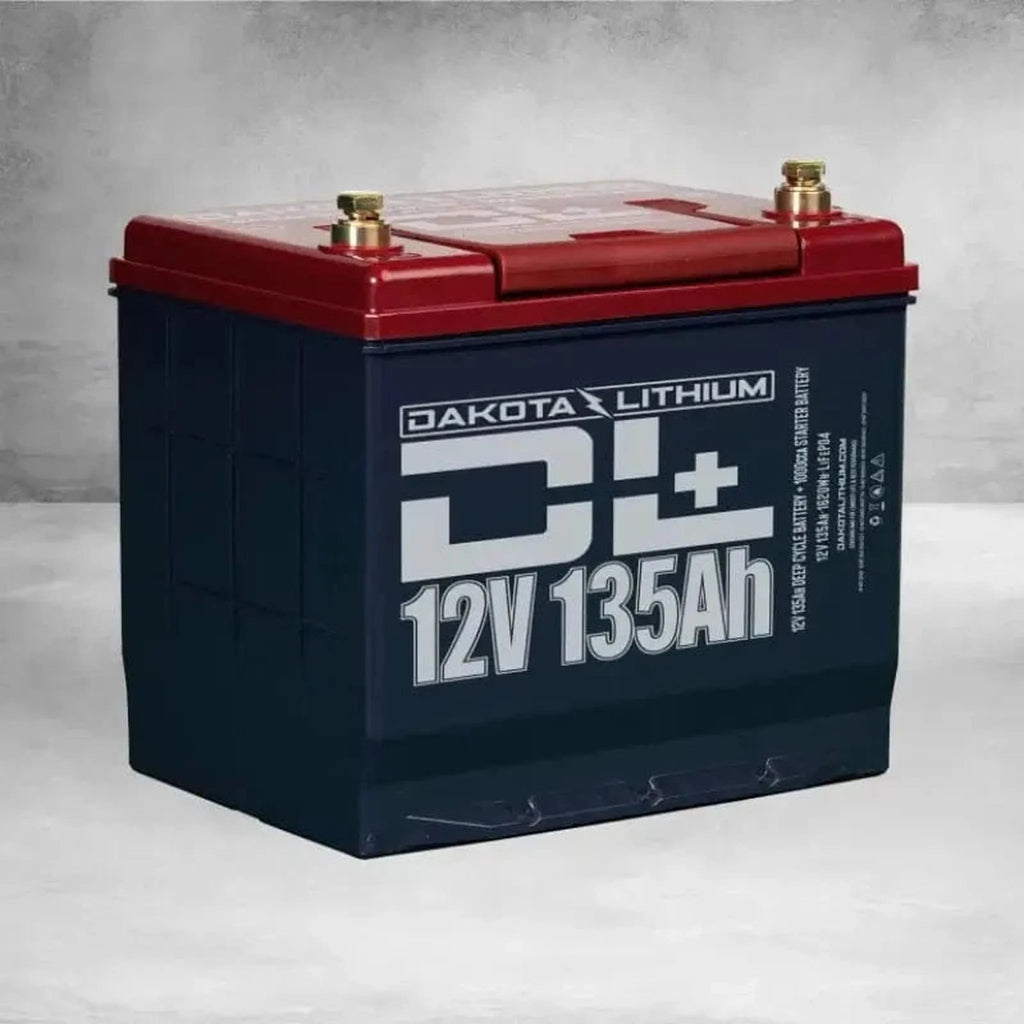 Dakota Lithium | DL+ 12v 135Ah LiFePO4 Golf Cart & 1000CCA Automotive Battery