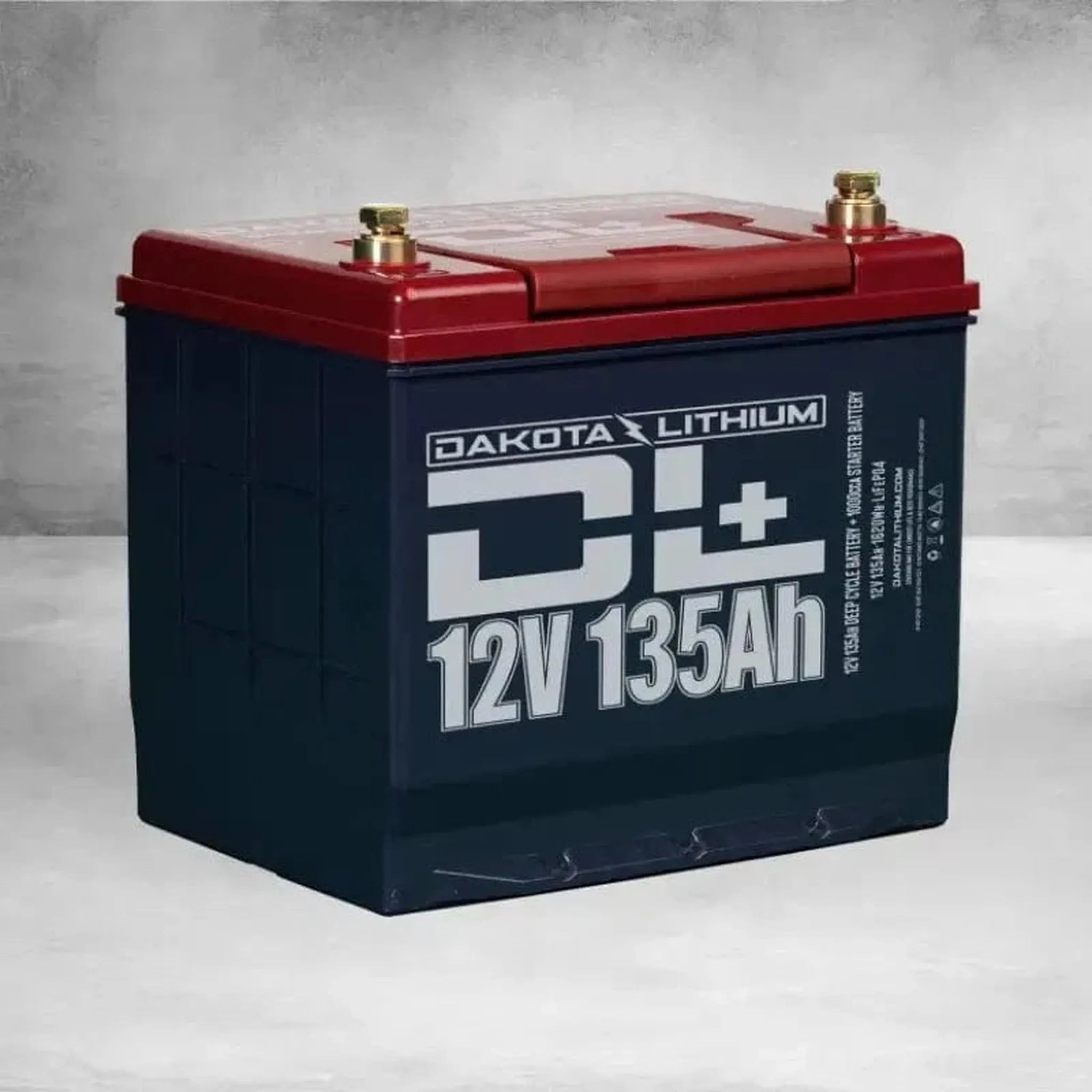 Dakota Lithium | DL+ 12v 135Ah LiFePO4 Golf Cart & 1000CCA Automotive Battery
