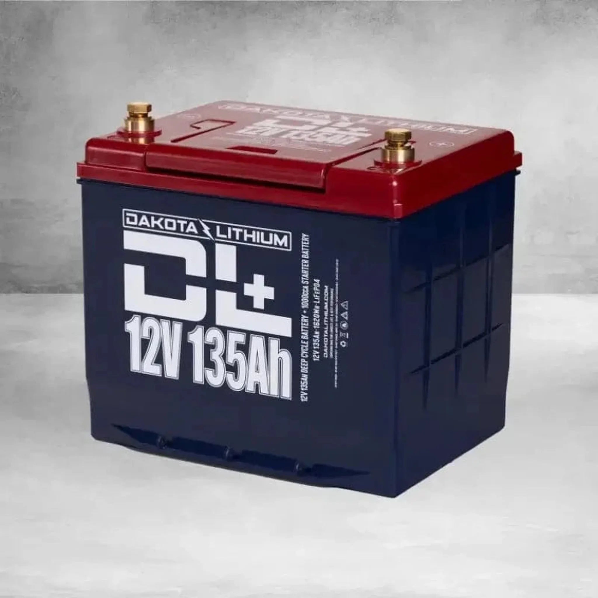 Dakota Lithium | DL+ 12v 135Ah LiFePO4 Golf Cart & 1000CCA Automotive Battery