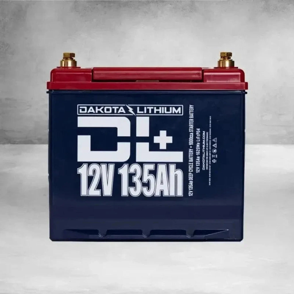 Dakota Lithium | DL+ 12v 135Ah LiFePO4 Golf Cart & 1000CCA Automotive Battery