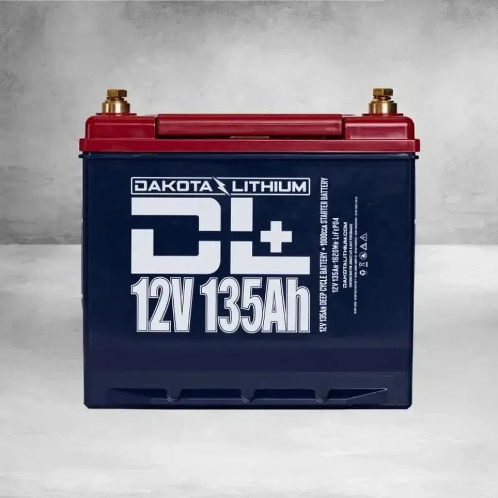 Dakota Lithium | DL+ 12v 135Ah LiFePO4 Golf Cart & 1000CCA Automotive Battery