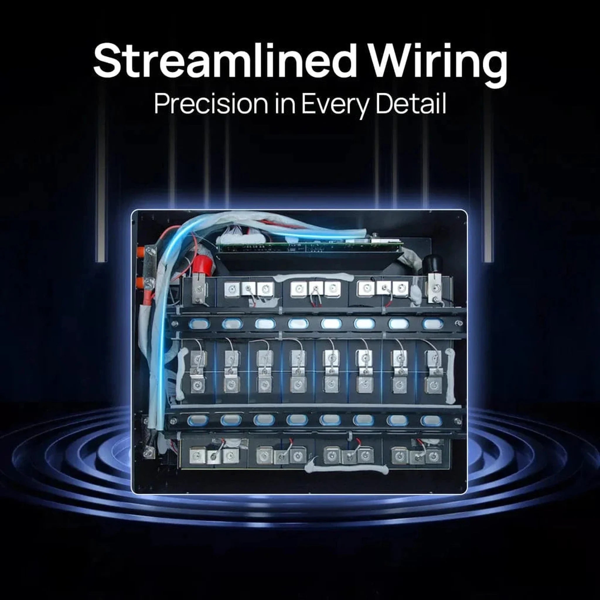 Eco-Worthy | ECO-WORTHY 48V 100Ah Server Rack Battery,5.12kWh Lithium Battery,3U Size,With Bluetooth & Wifi (v3)