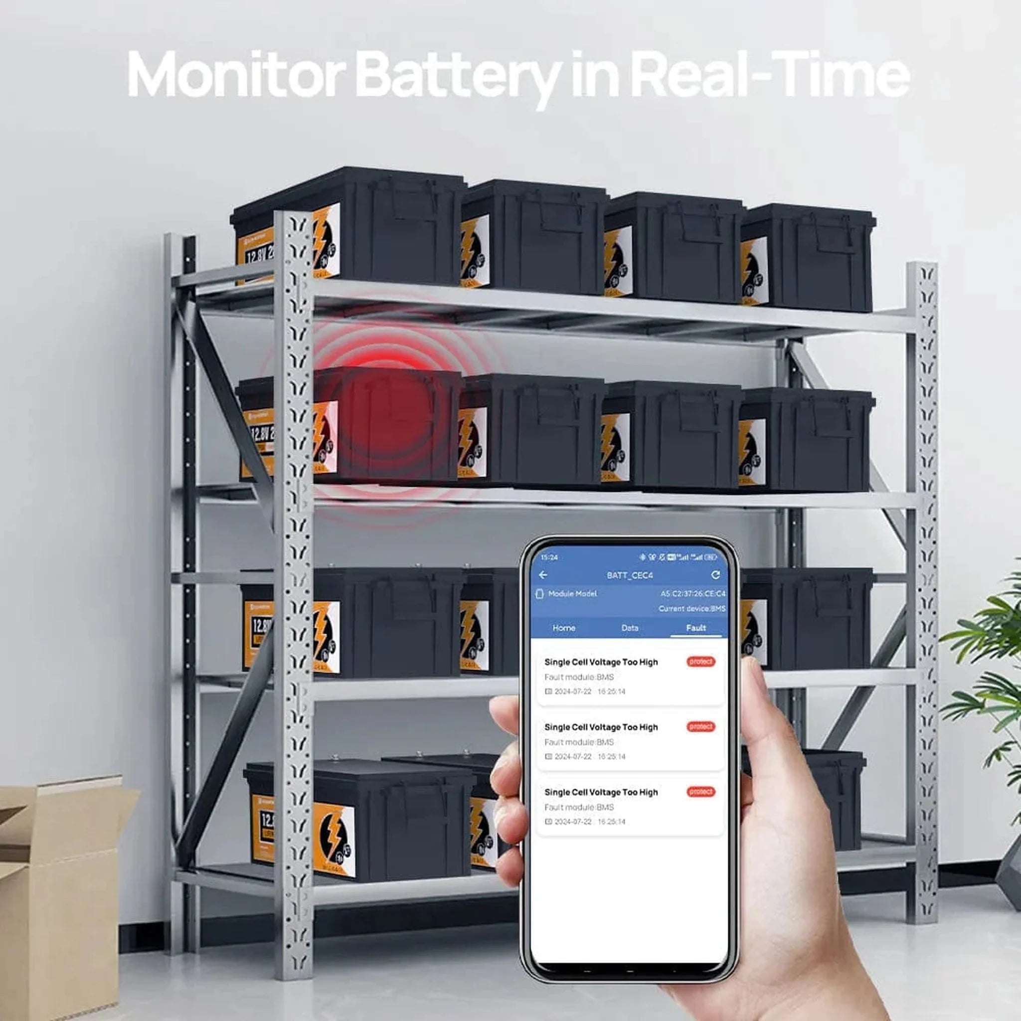 Eco-Worthy | LiFePO4 12V 280Ah Lithium Iron Phosphate Battery With Bluetooth