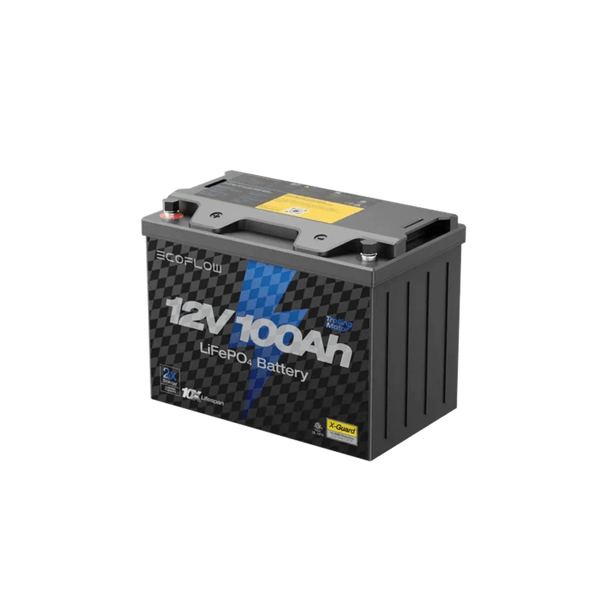 EcoFlow | Lithium 12V 100Ah Deep Cycle Marine Trolling Motor Battery