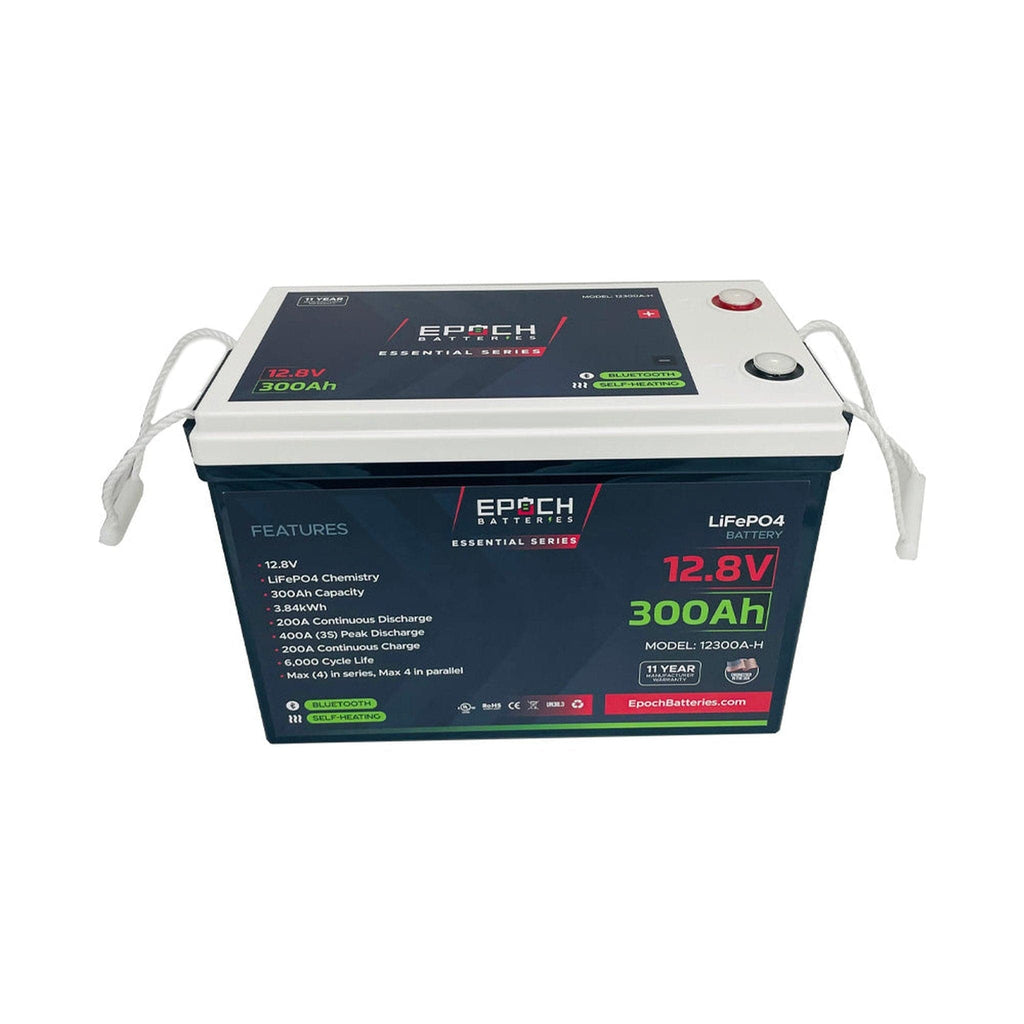 Epoch Batteries | 12V 300Ah | Heated & Bluetooth | LiFePO4 Battery - Epoch Essentials